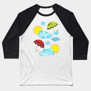 Fairytale Weather Forecast Print Baseball T-Shirt